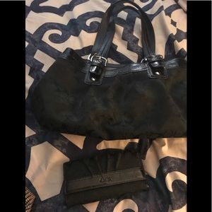 Coach purse and wallet